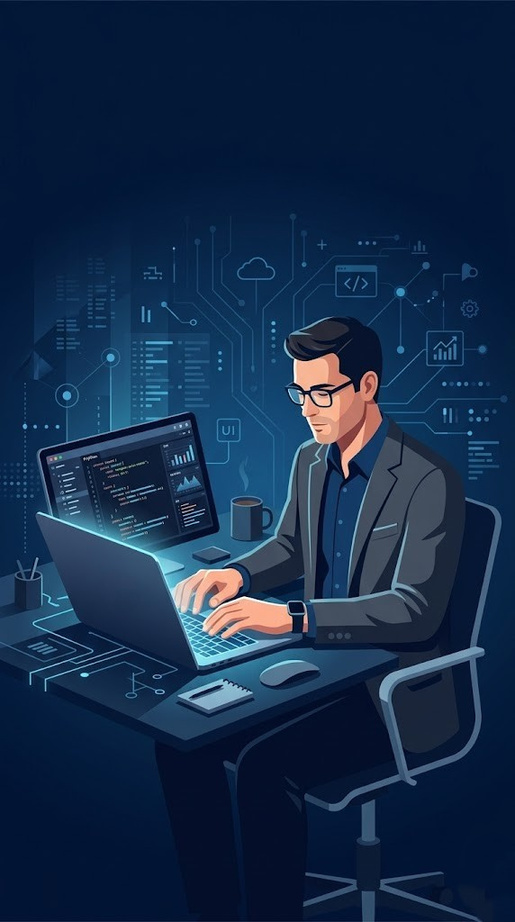 Engineer working across automation, cloud and AI systems